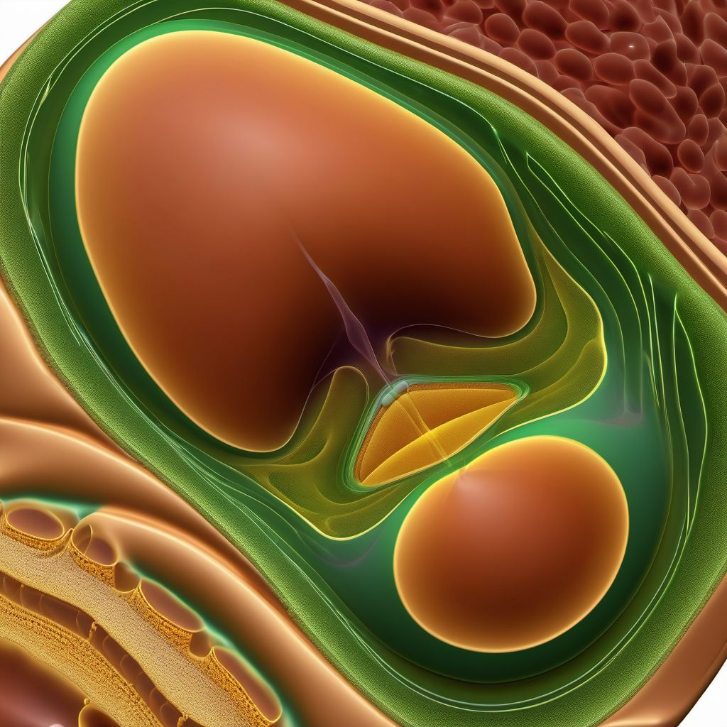 Blister (nonthermal) of abdominal wall digital illustration