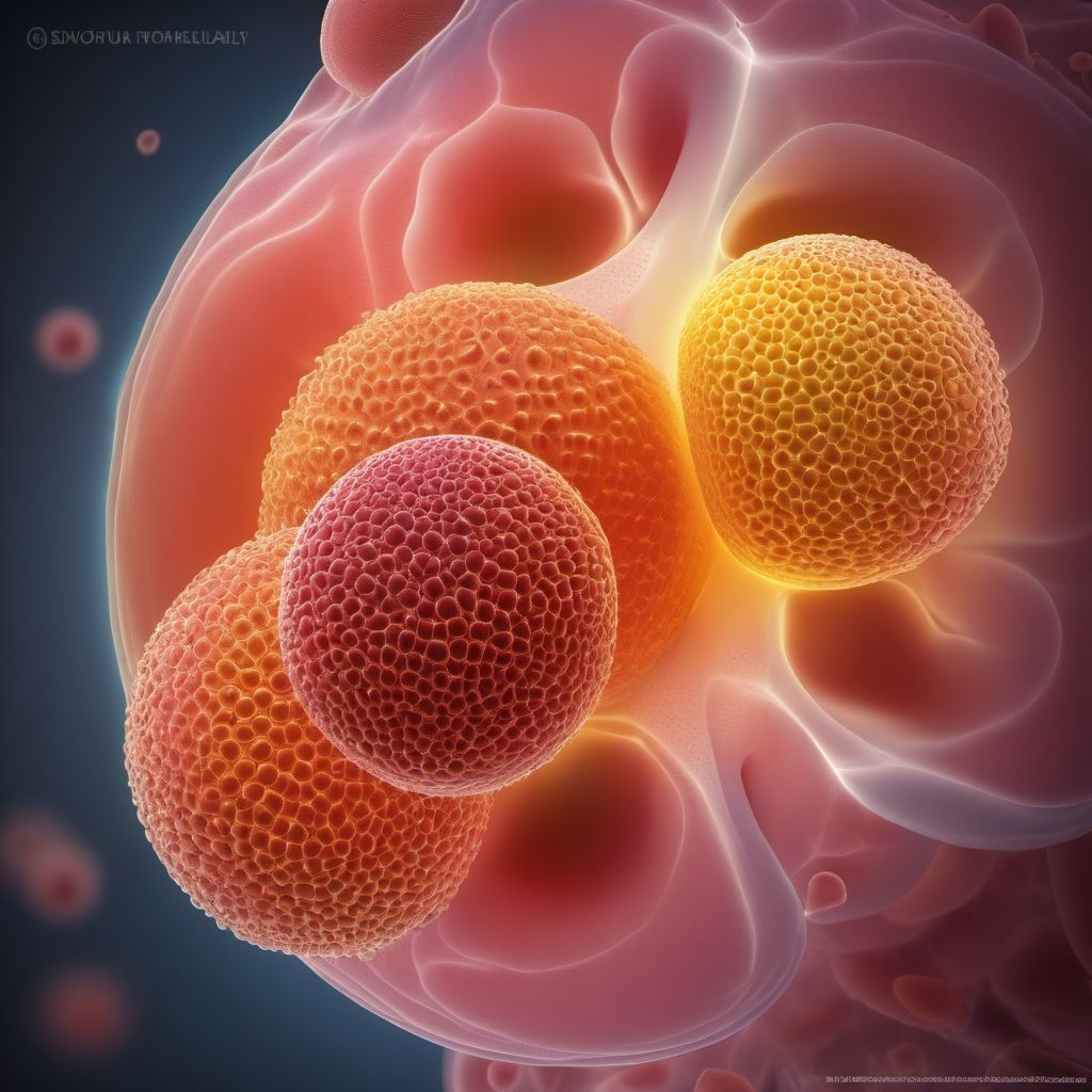 Blister (nonthermal) of scrotum and testes digital illustration