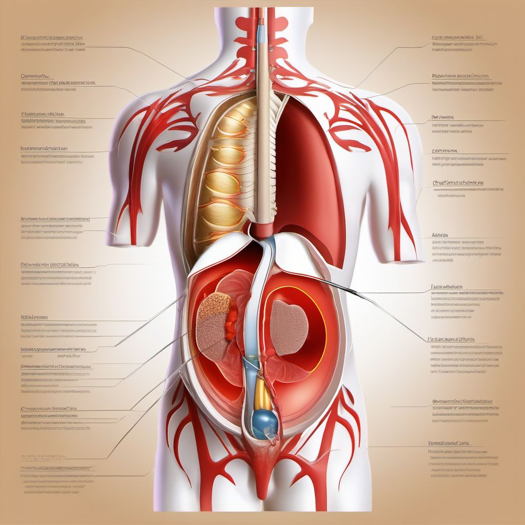 Laceration without foreign body of lower back and pelvis without penetration into retroperitoneum digital illustration