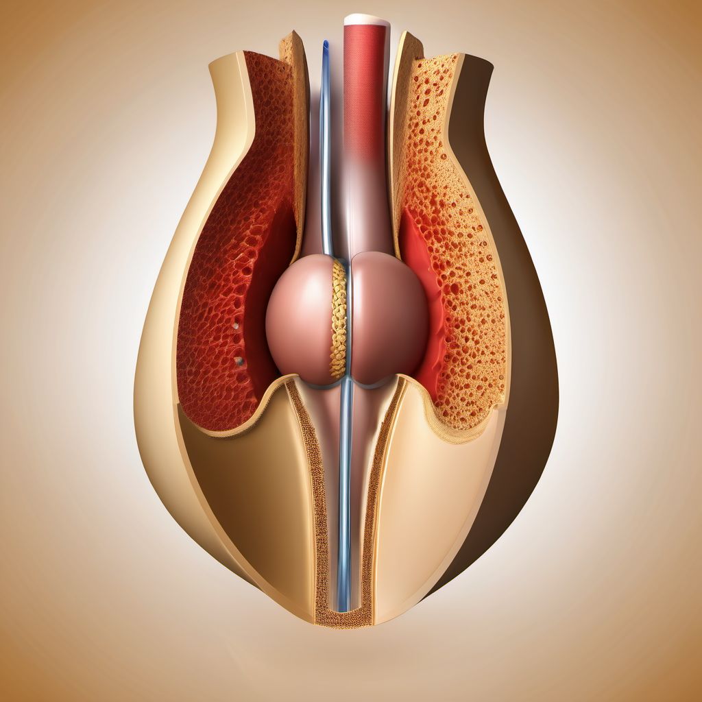 Puncture wound without foreign body of lower back and pelvis with penetration into retroperitoneum digital illustration