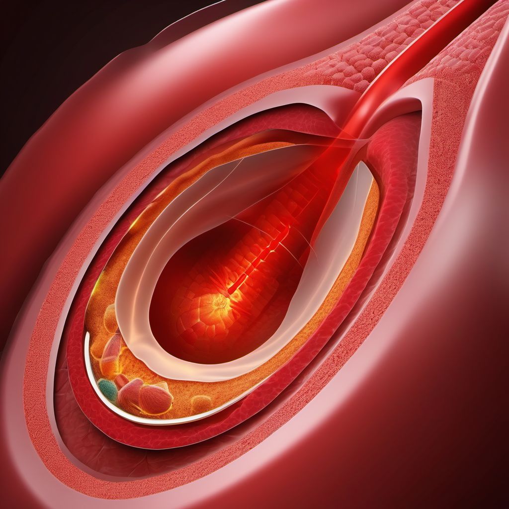 Unspecified open wound of abdominal wall without penetration into peritoneal cavity digital illustration