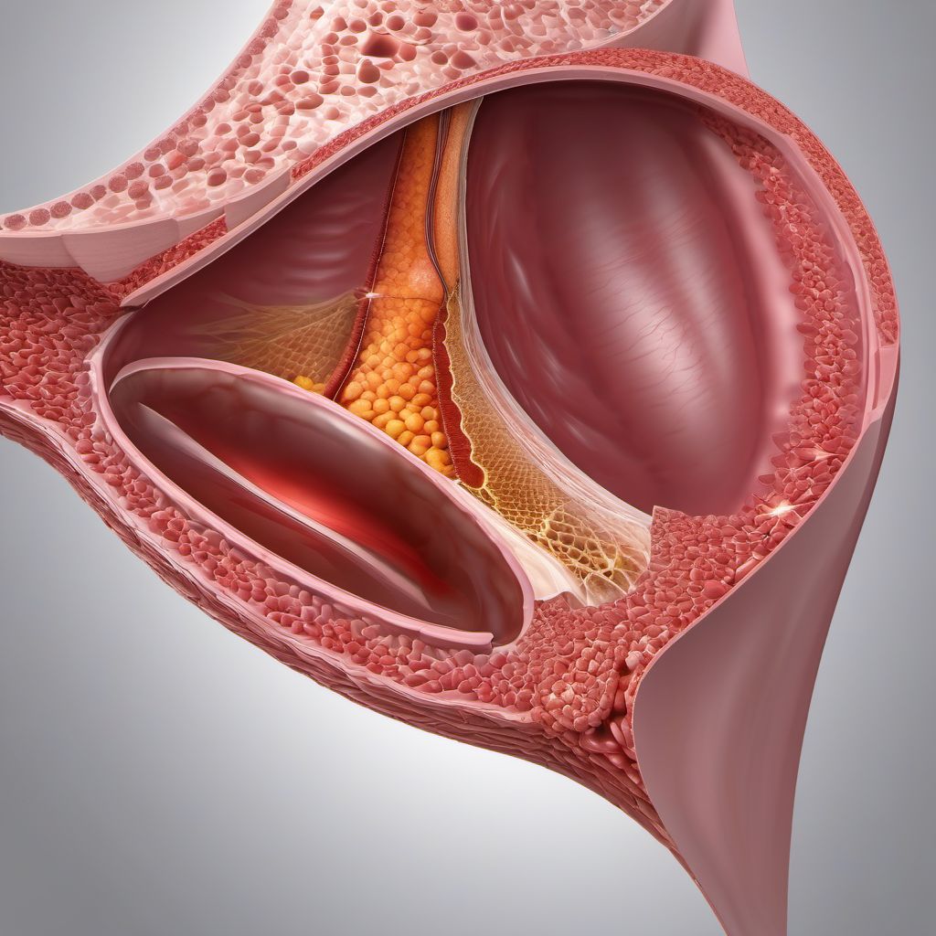 Unspecified open wound of abdominal wall, epigastric region without penetration into peritoneal cavity digital illustration