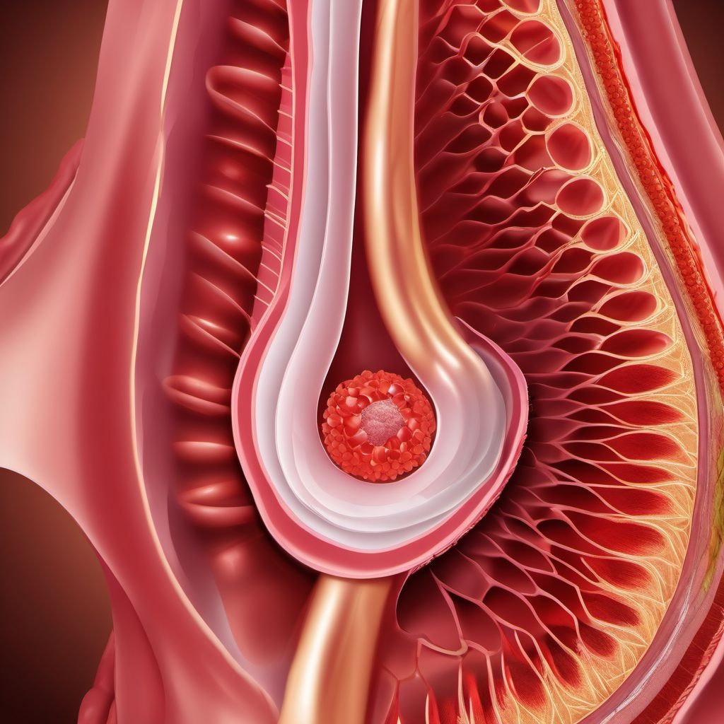 Laceration without foreign body of abdominal wall, periumbilic region without penetration into peritoneal cavity digital illustration