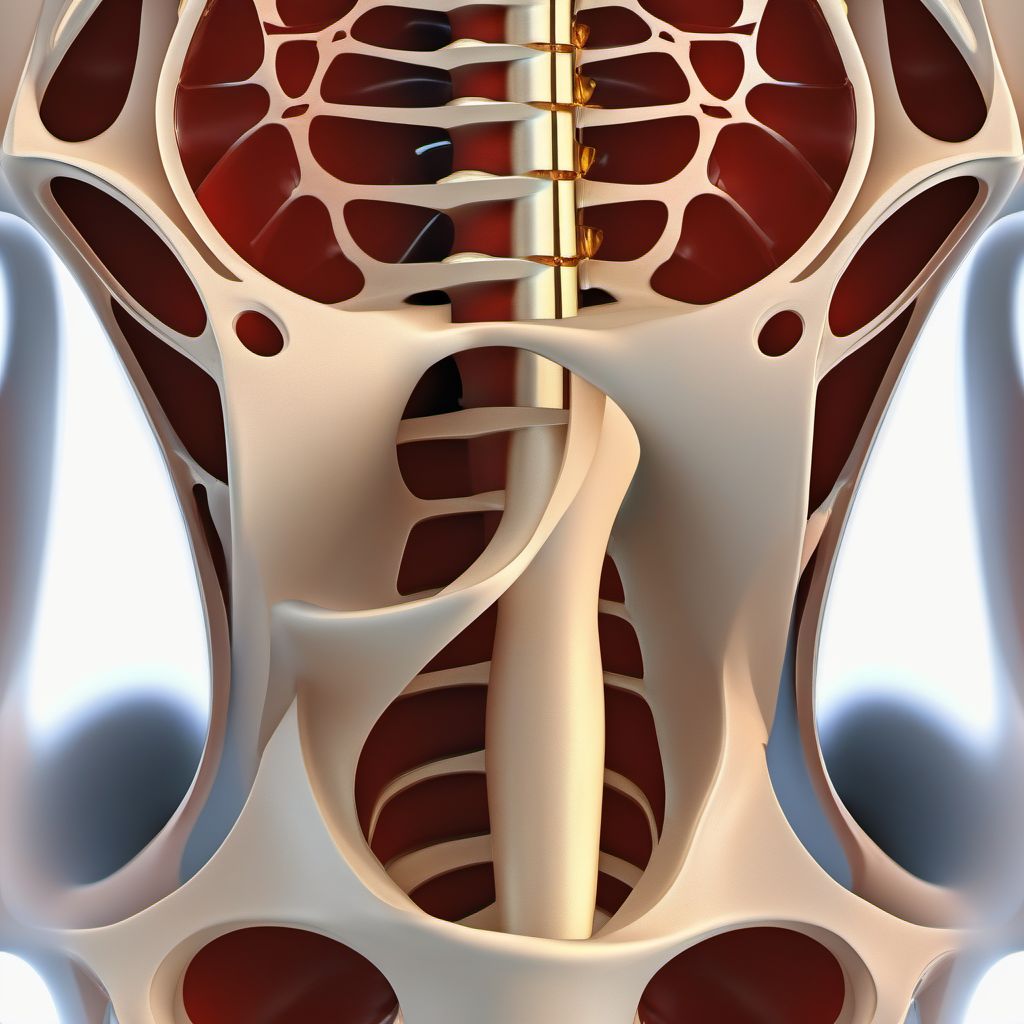 Other specified fracture of acetabulum digital illustration