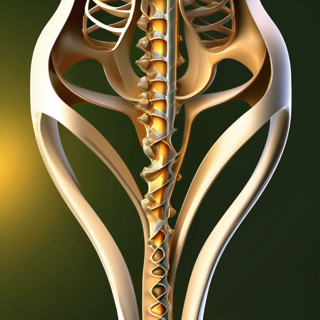 Unspecified fracture of unspecified pubis digital illustration