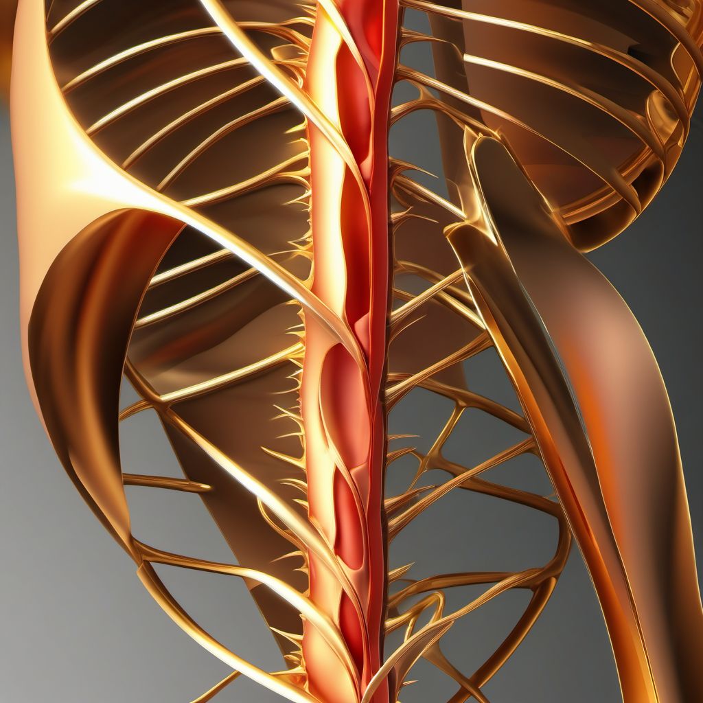 Fracture of ischium digital illustration