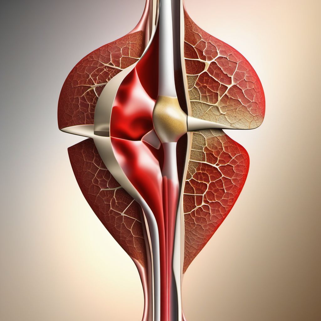 Other specified fracture of ischium digital illustration