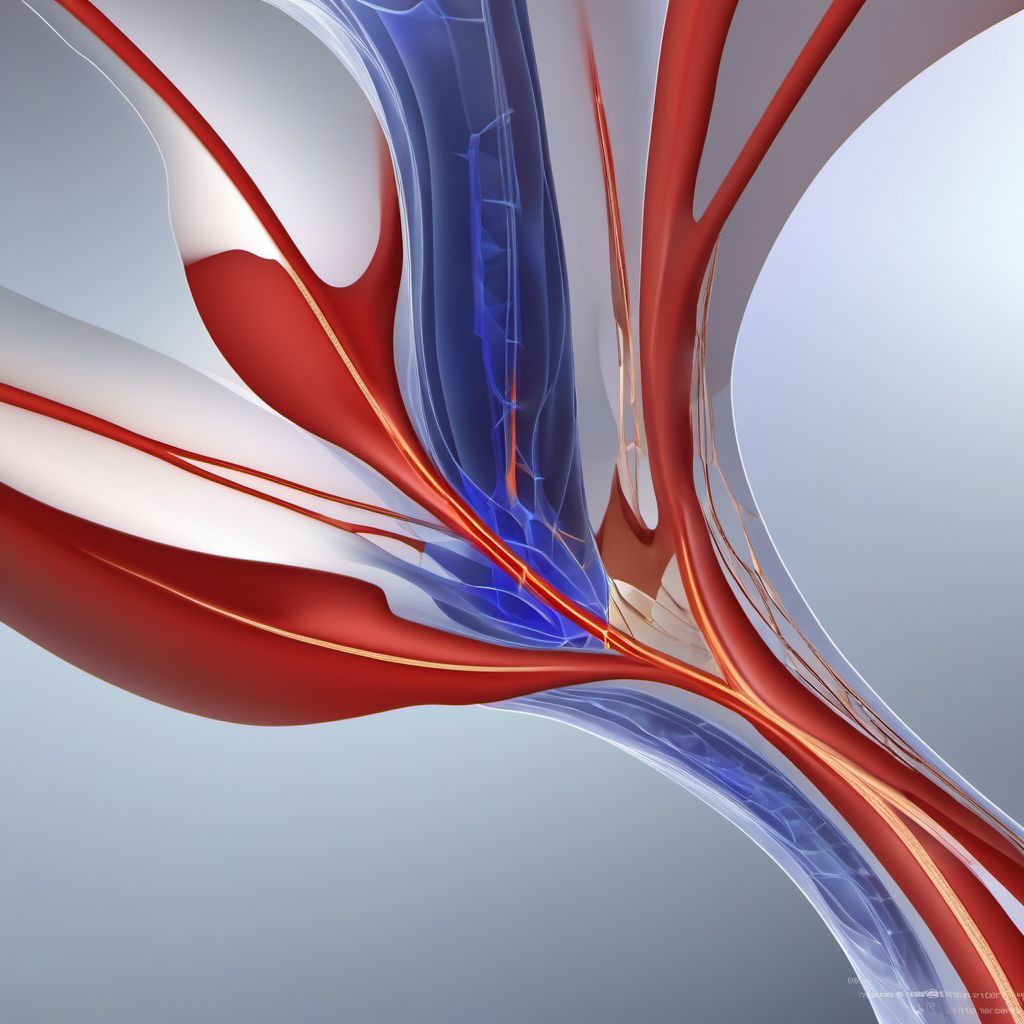 Other specified fracture of right ischium digital illustration