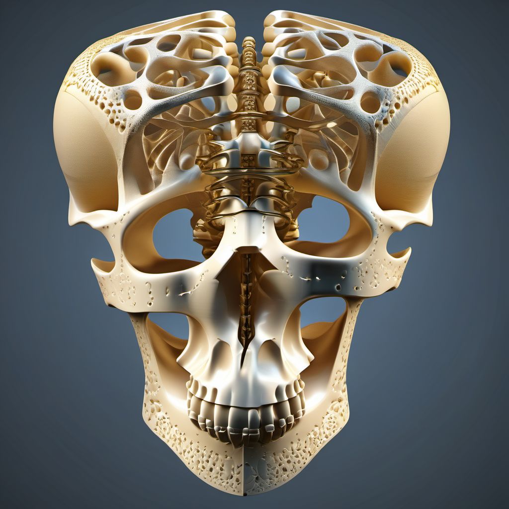 Subluxation of L2/L3 lumbar vertebra digital illustration