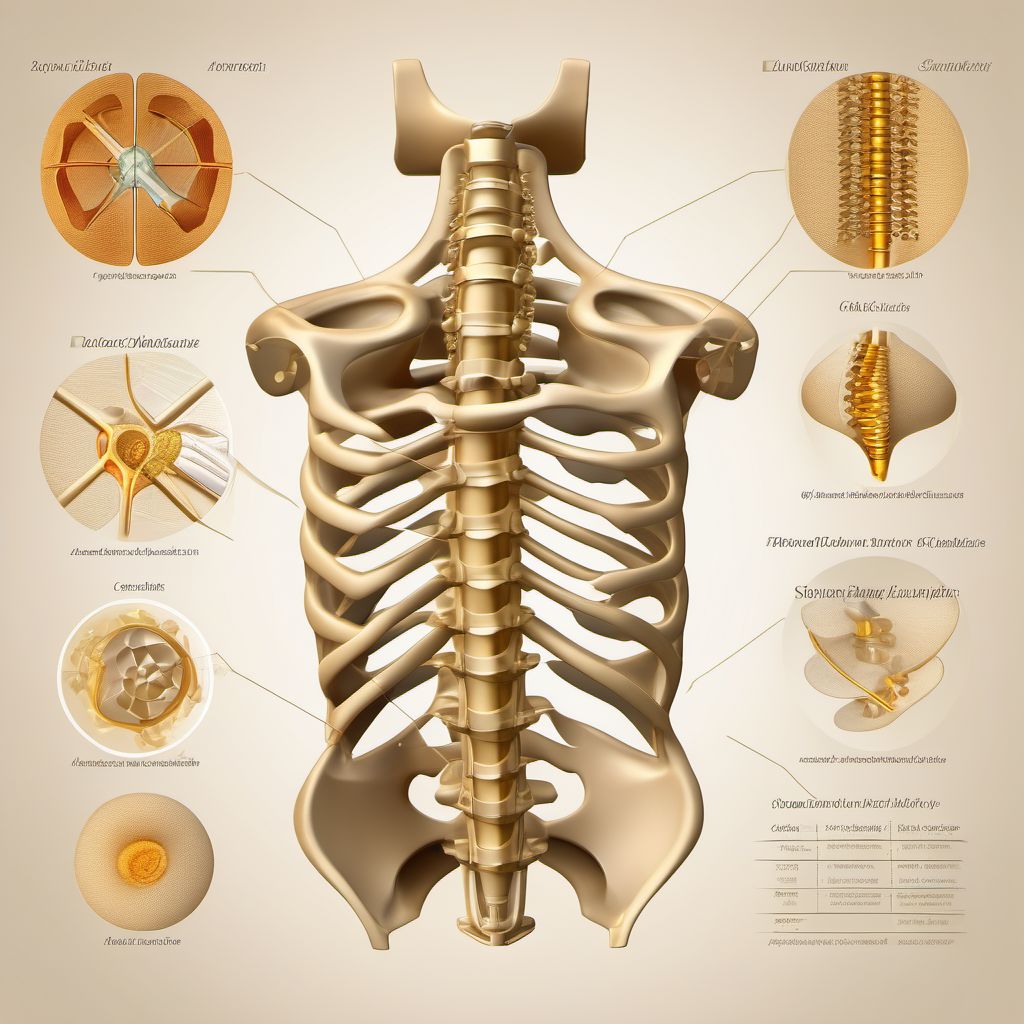 Dislocation of other and unspecified parts of lumbar spine and pelvis digital illustration