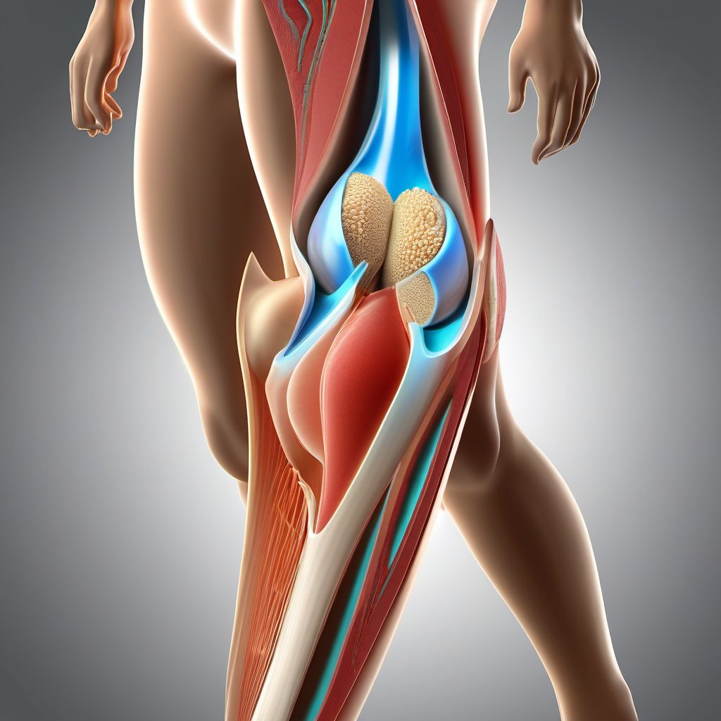 Injury of cauda equina digital illustration