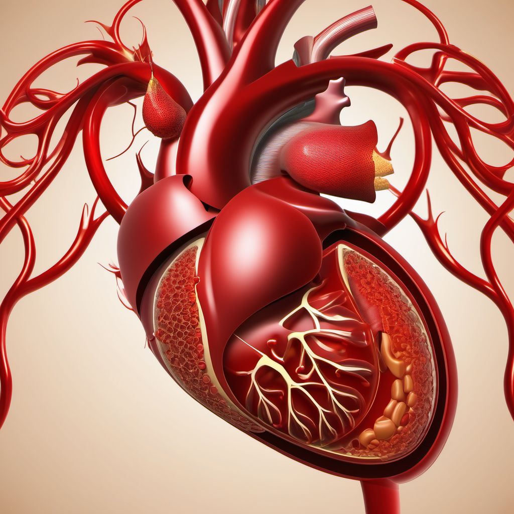 Other injury of abdominal aorta digital illustration