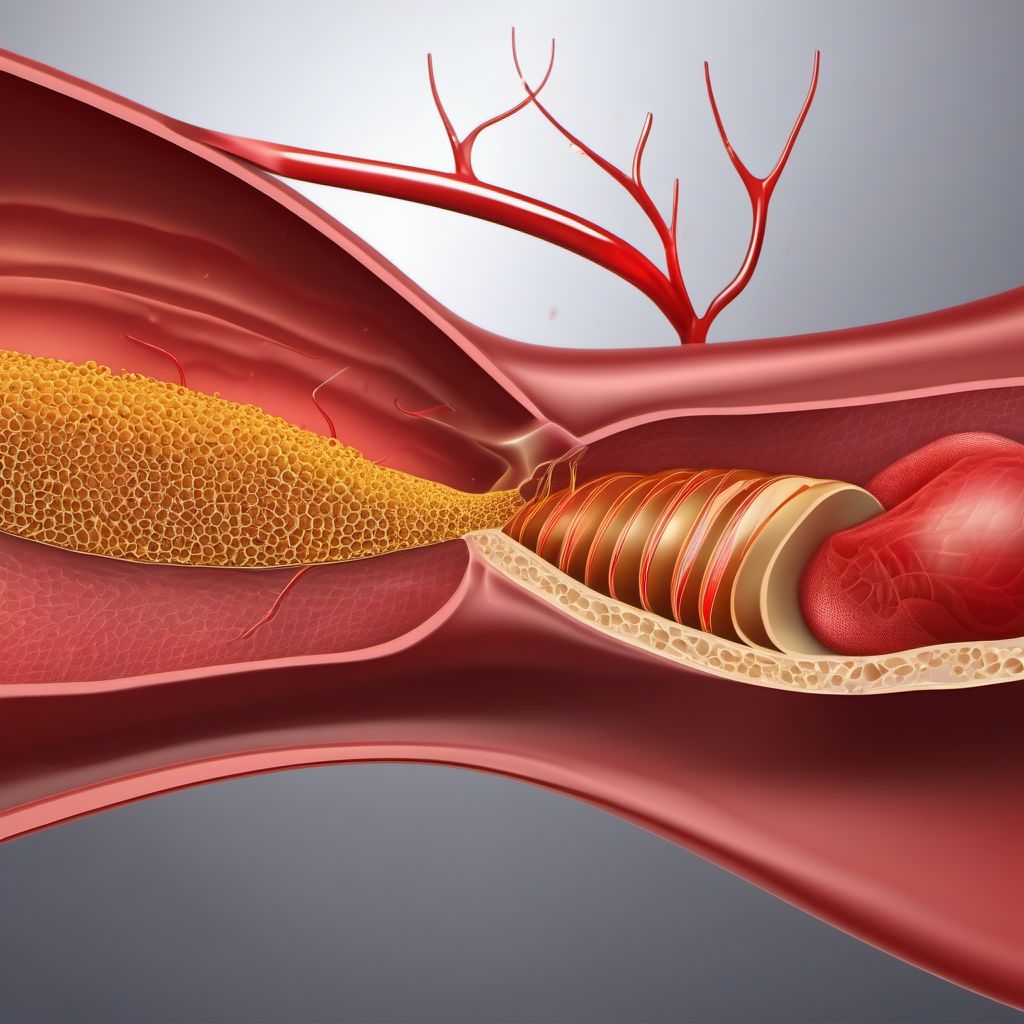 Other injury of celiac artery digital illustration