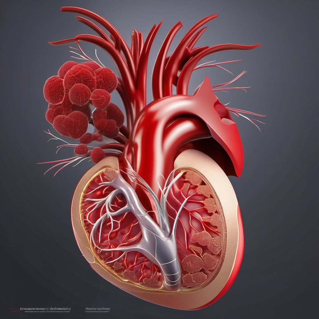 Other injury of superior mesenteric artery digital illustration