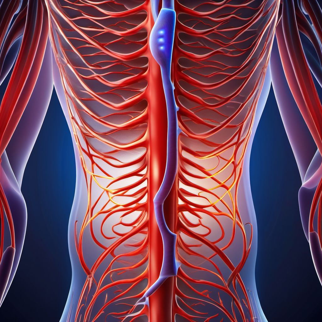 Other specified injury of portal vein digital illustration