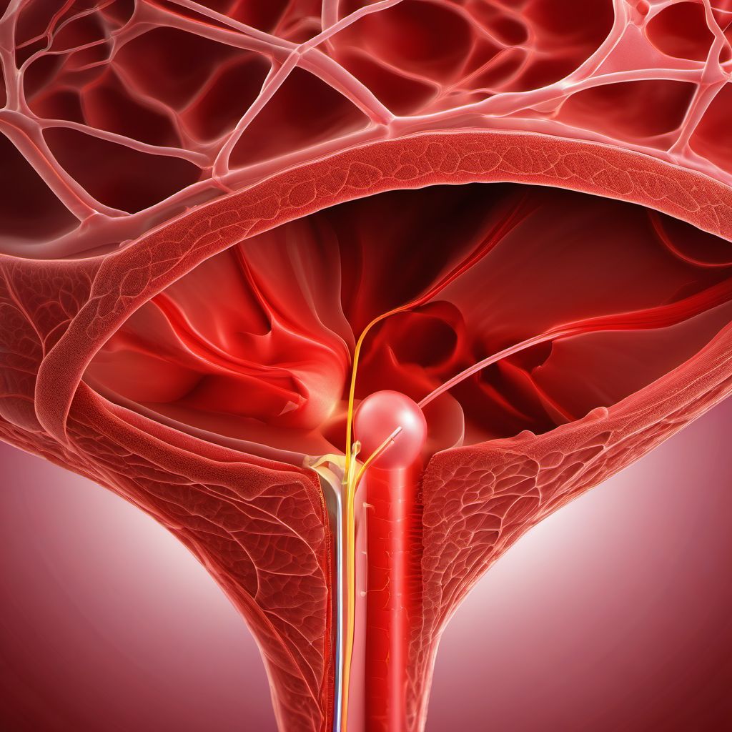 Injury of superior mesenteric vein digital illustration