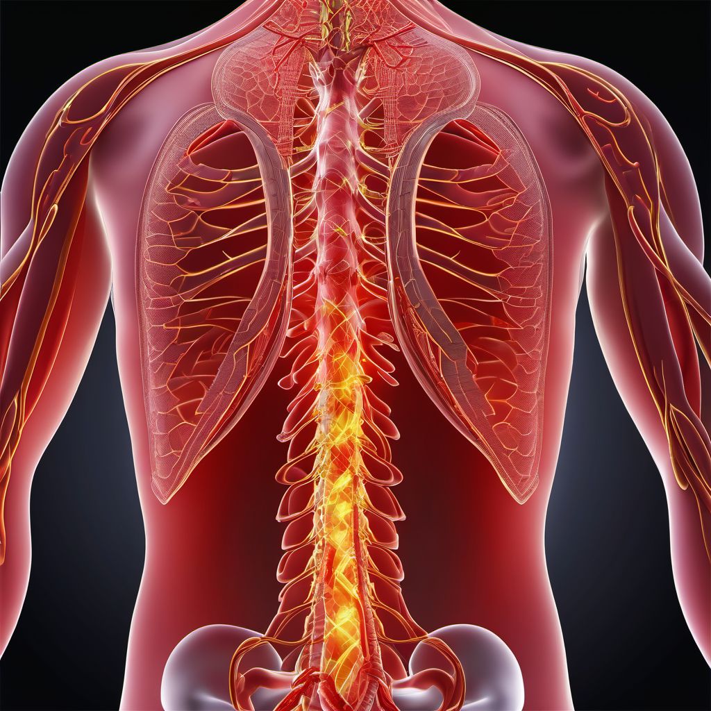 Injury of other blood vessels at abdomen, lower back and pelvis level digital illustration