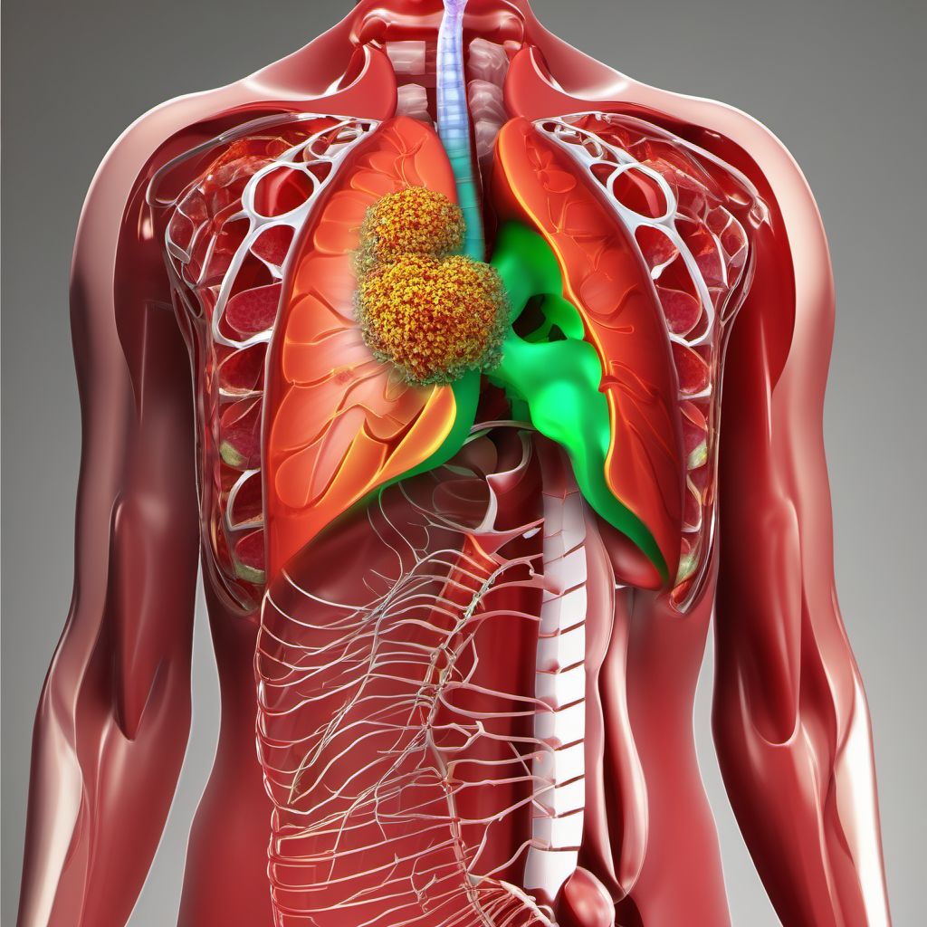 Injury of spleen digital illustration