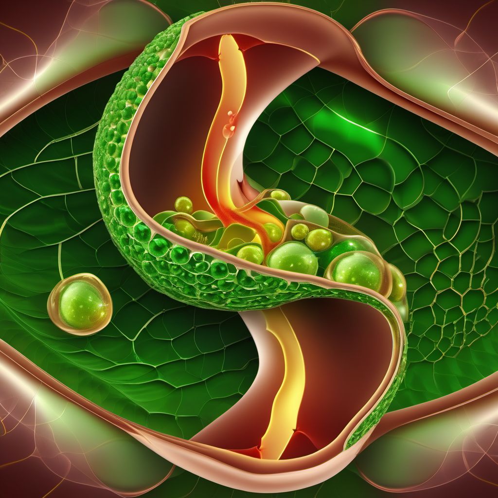 Other injury of gallbladder digital illustration