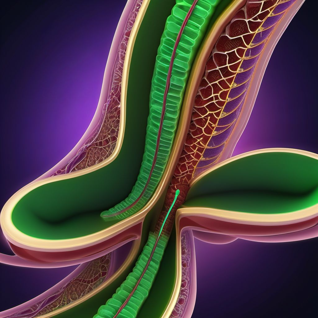 Injury of bile duct digital illustration