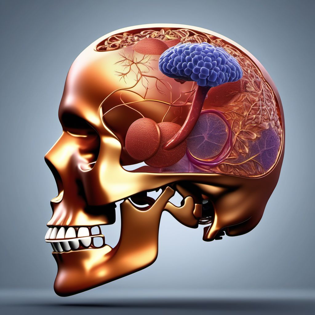 Unspecified injury of head of pancreas digital illustration