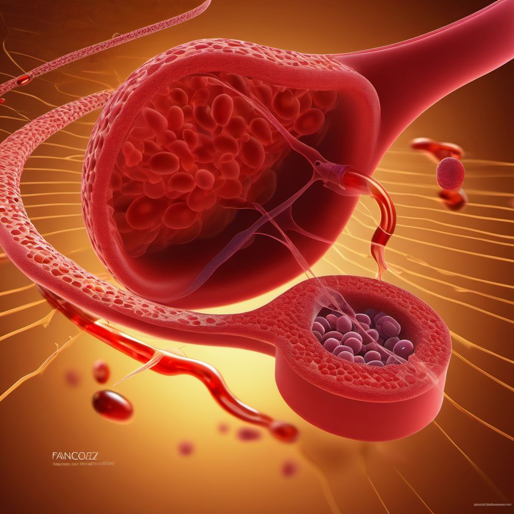 Major laceration of pancreas digital illustration