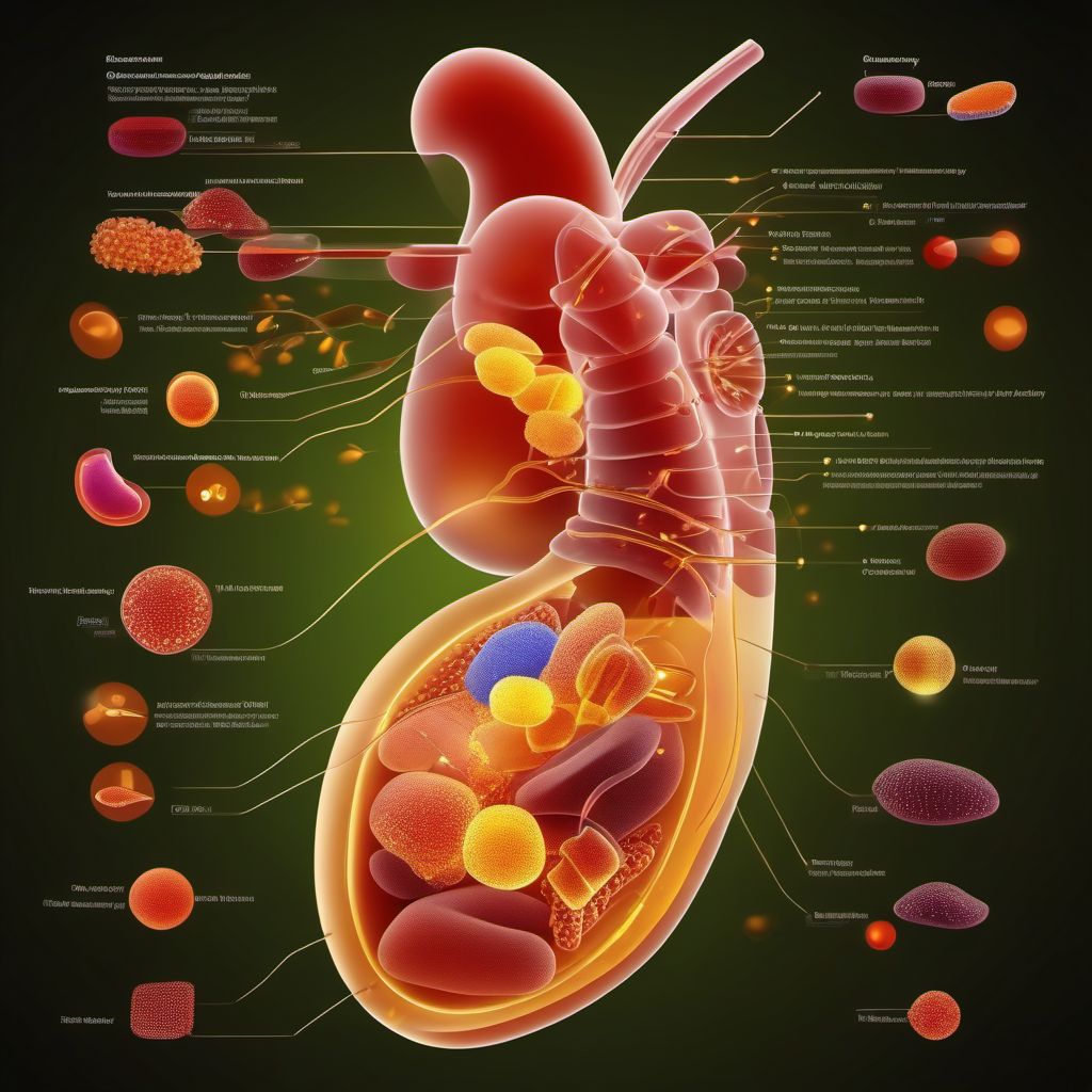 Other injury of body of pancreas digital illustration