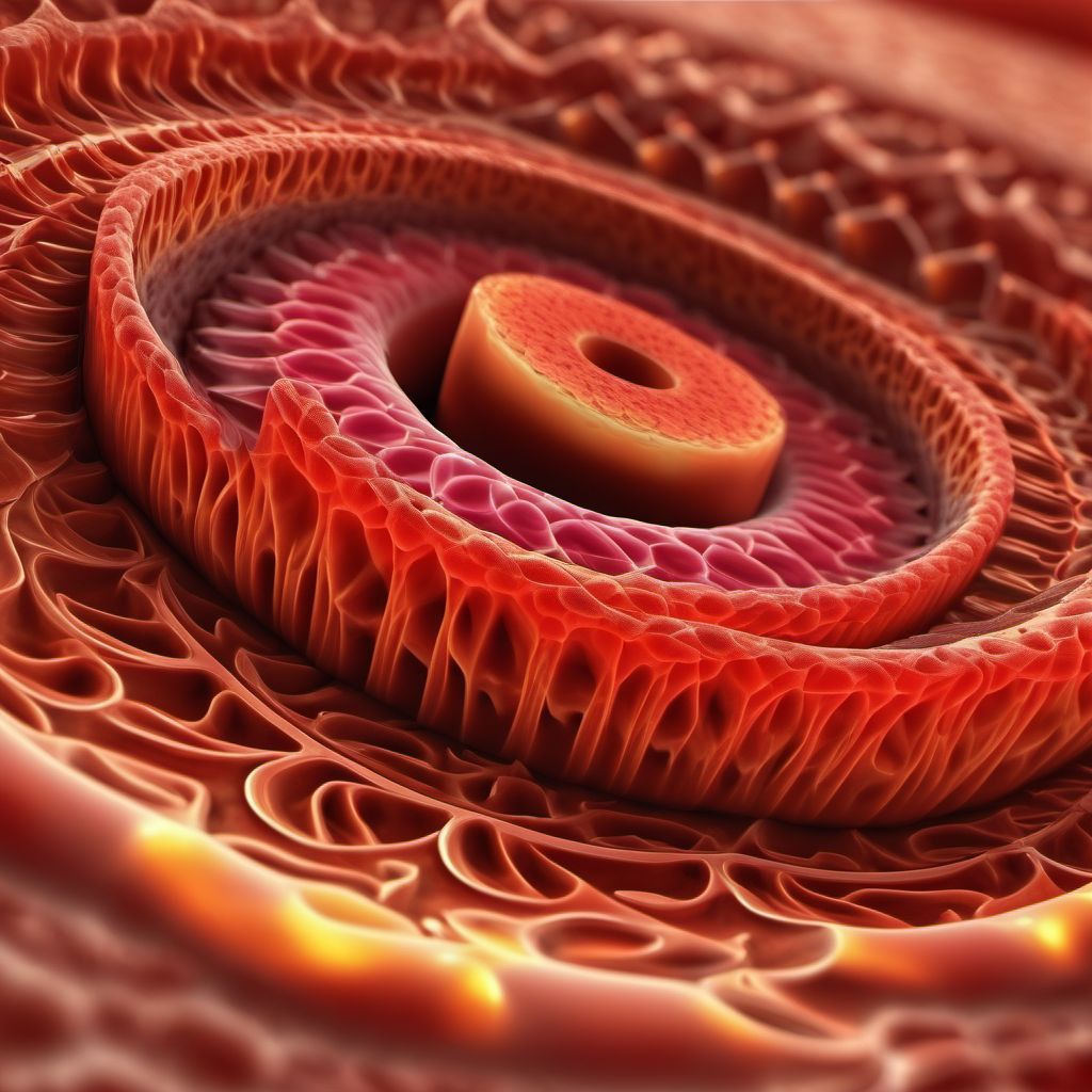 Contusion of stomach digital illustration