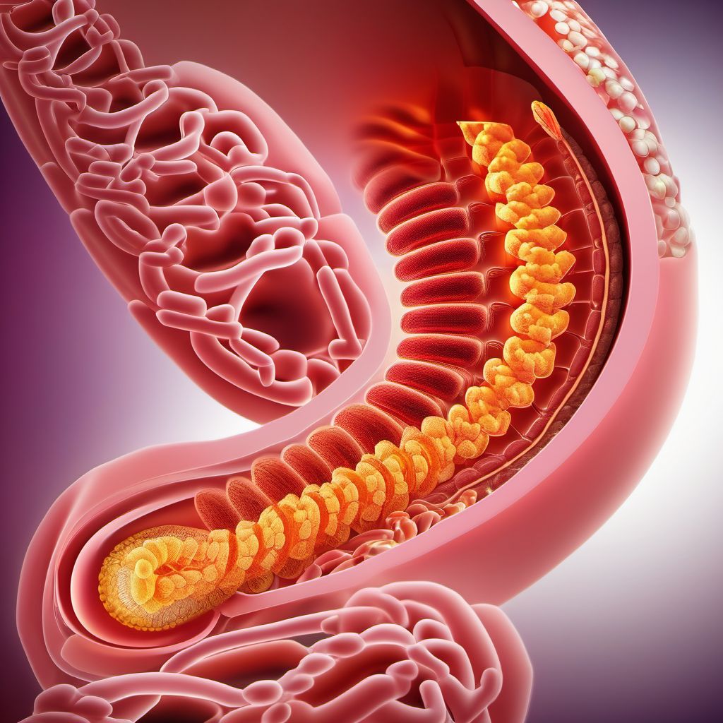 Other injury of small intestine digital illustration