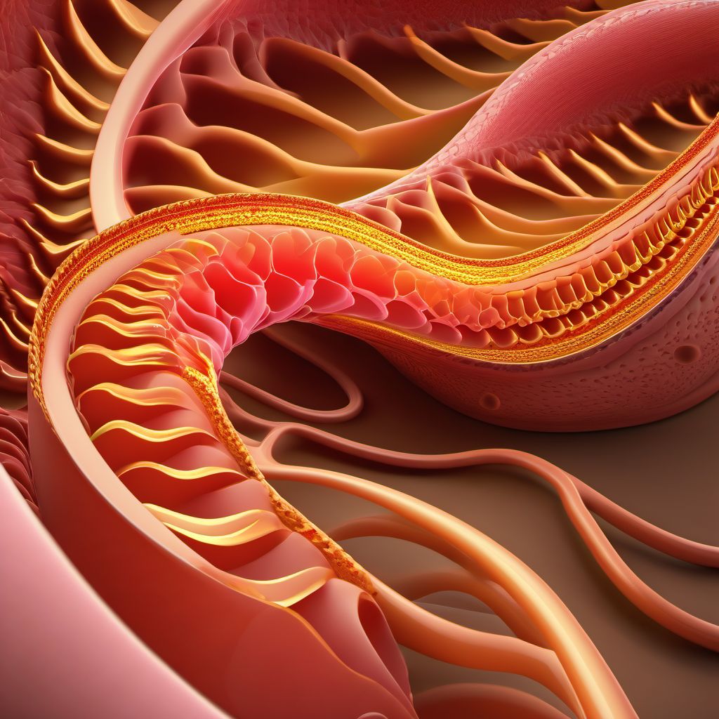 Other injury of sigmoid colon digital illustration