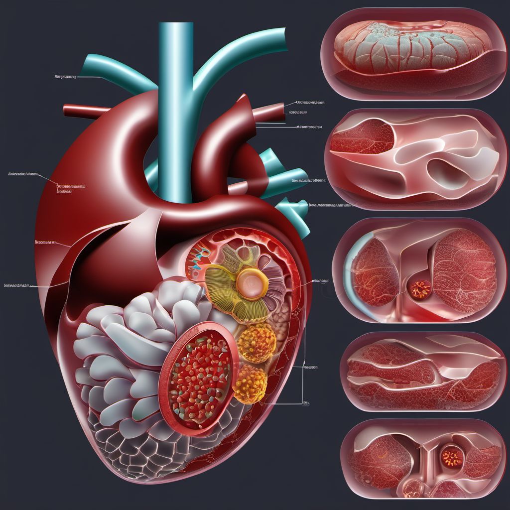 Injury of unspecified intra-abdominal organ digital illustration