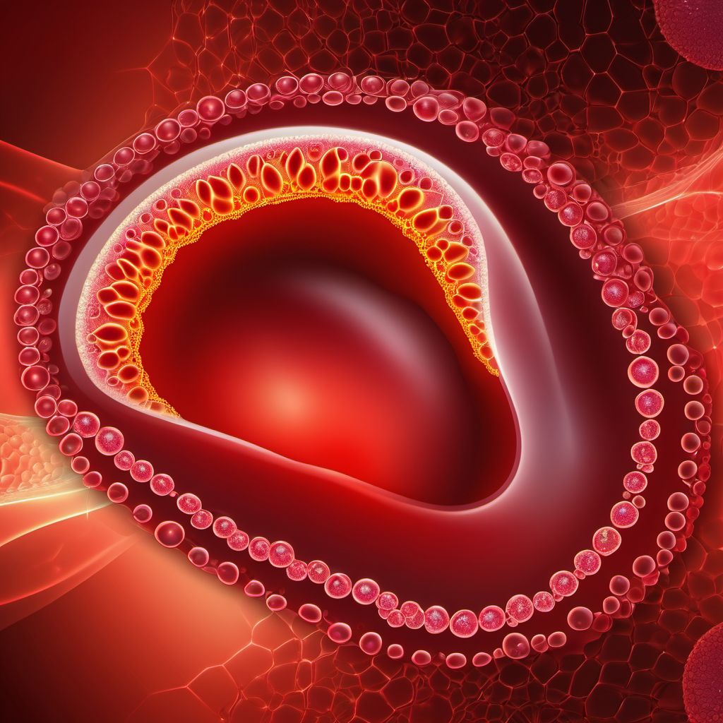 Unspecified injury of ovary, unilateral digital illustration