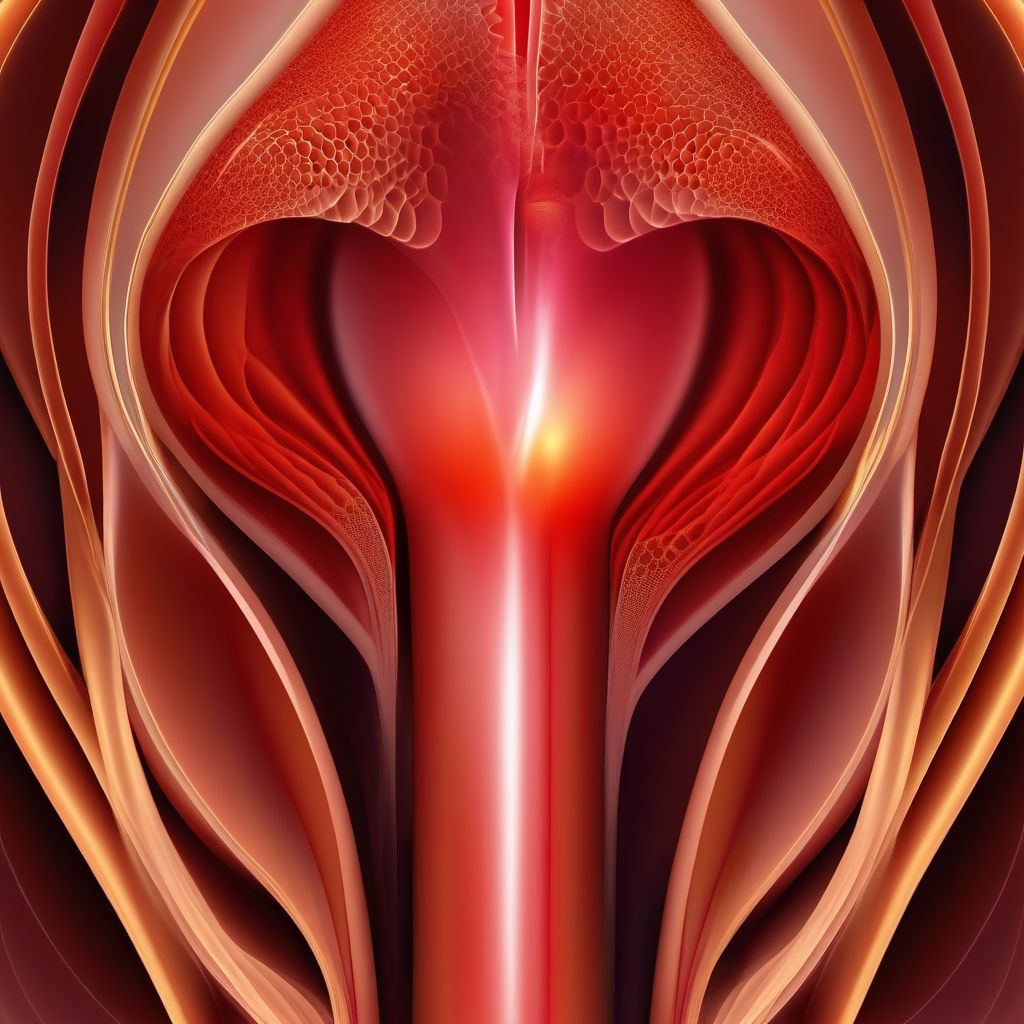 Contusion of fallopian tube digital illustration