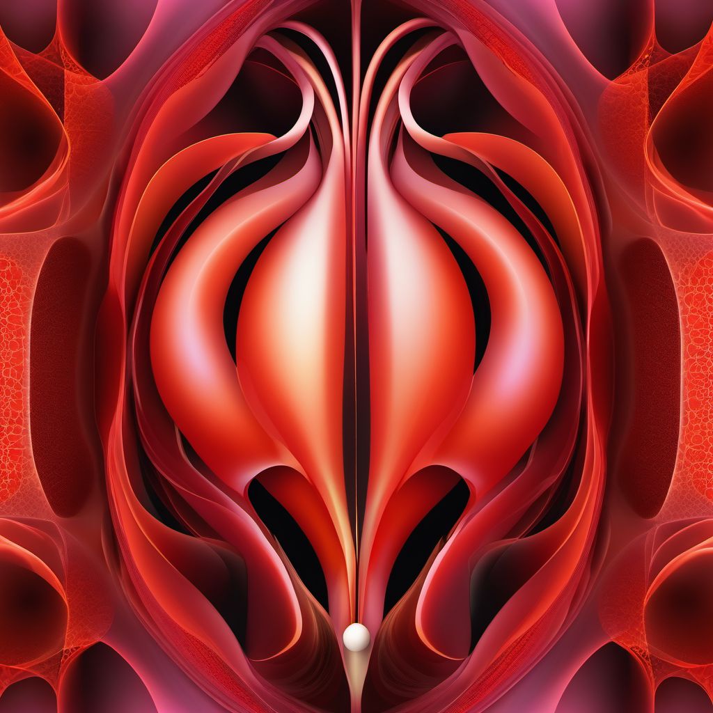 Contusion of fallopian tube, bilateral digital illustration