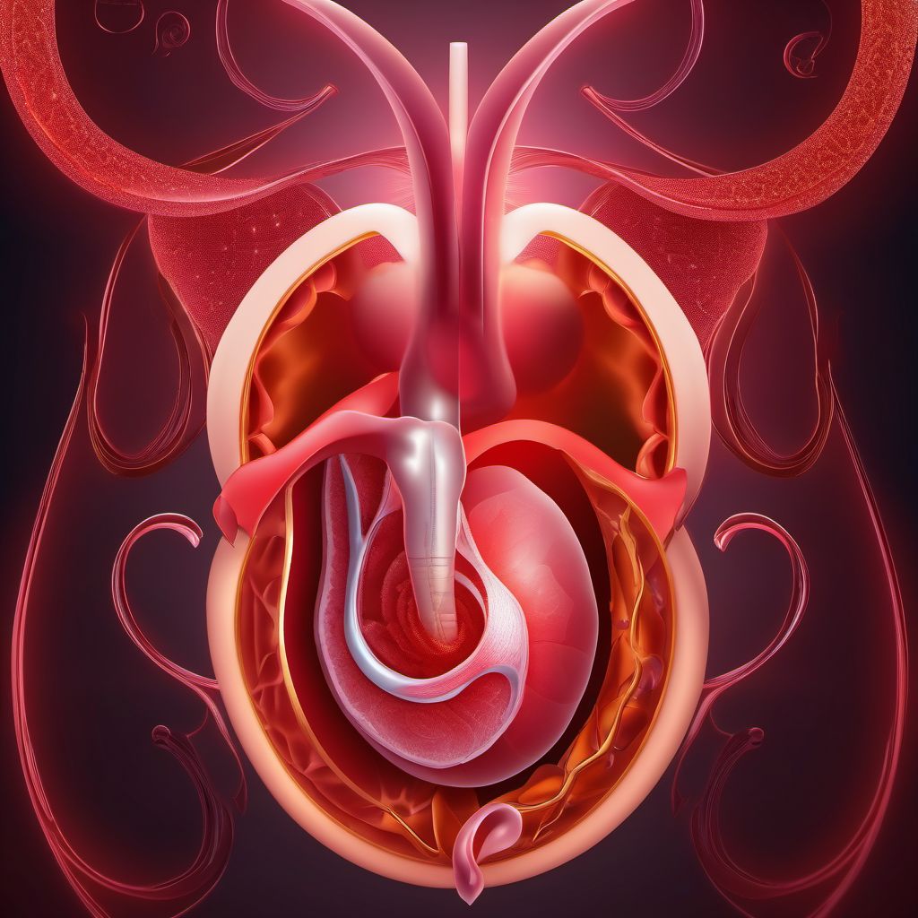 Other injury of uterus digital illustration