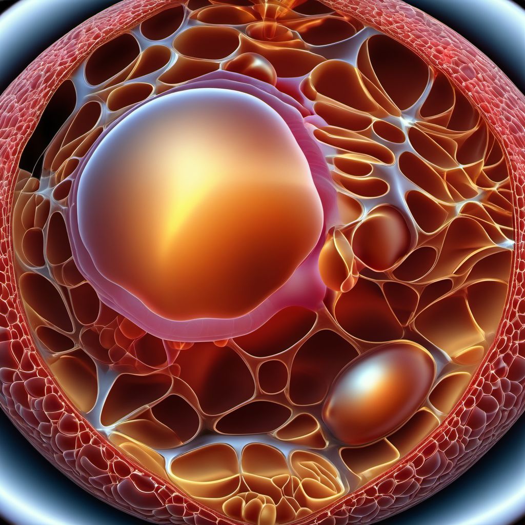 Injury of prostate digital illustration