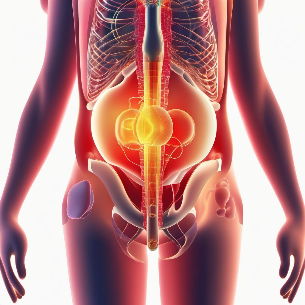 Injury of other urinary and pelvic organ digital illustration