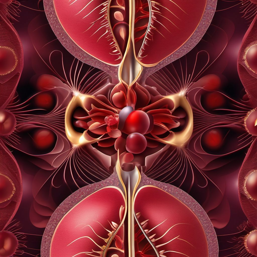 Laceration of other urinary and pelvic organ digital illustration