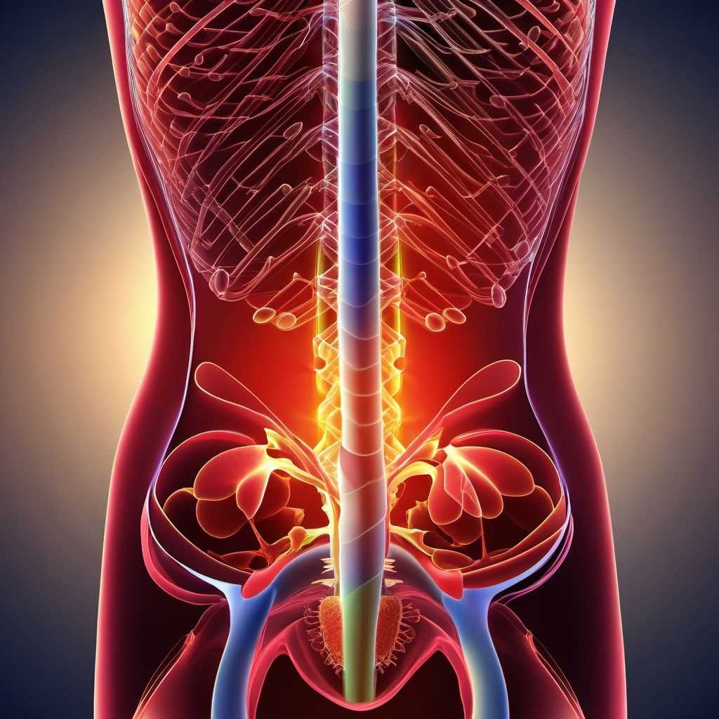 Other injury of other urinary and pelvic organ digital illustration