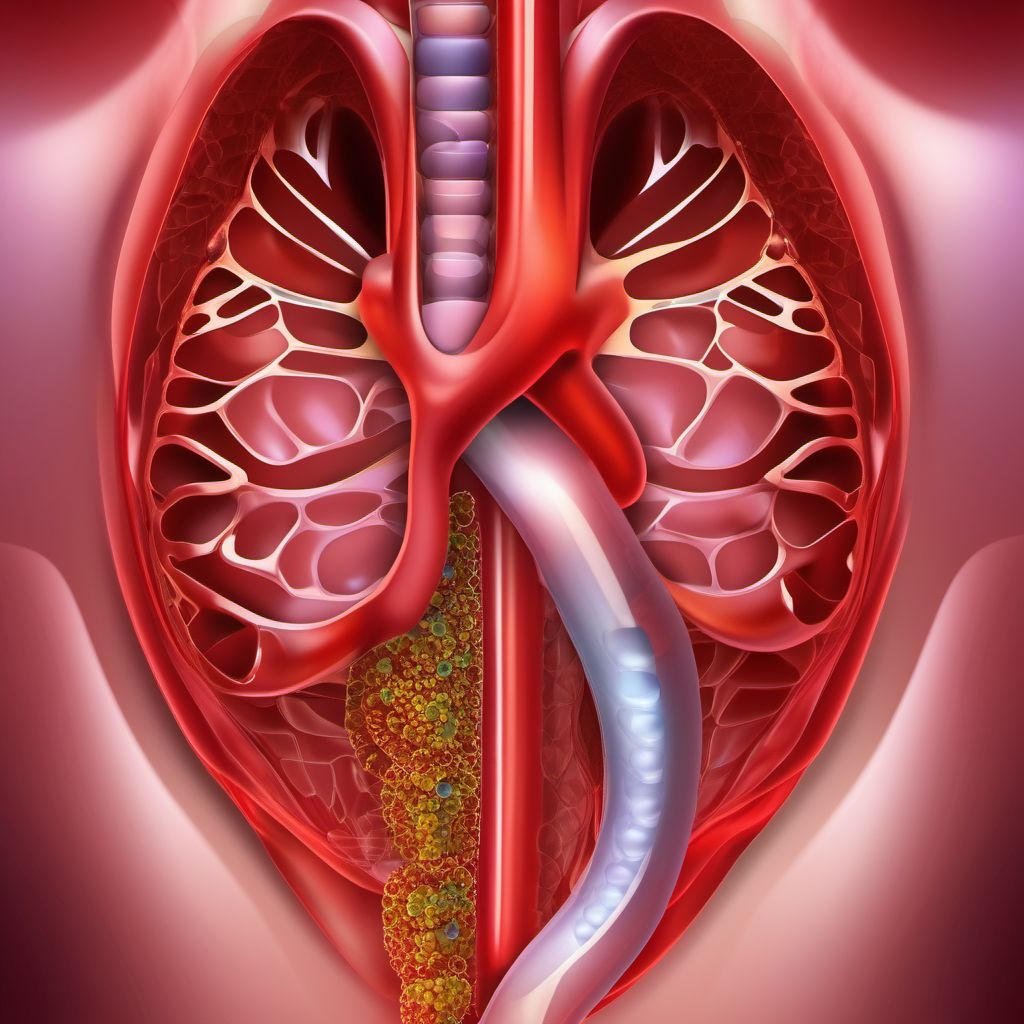 Injury of unspecified urinary and pelvic organ digital illustration