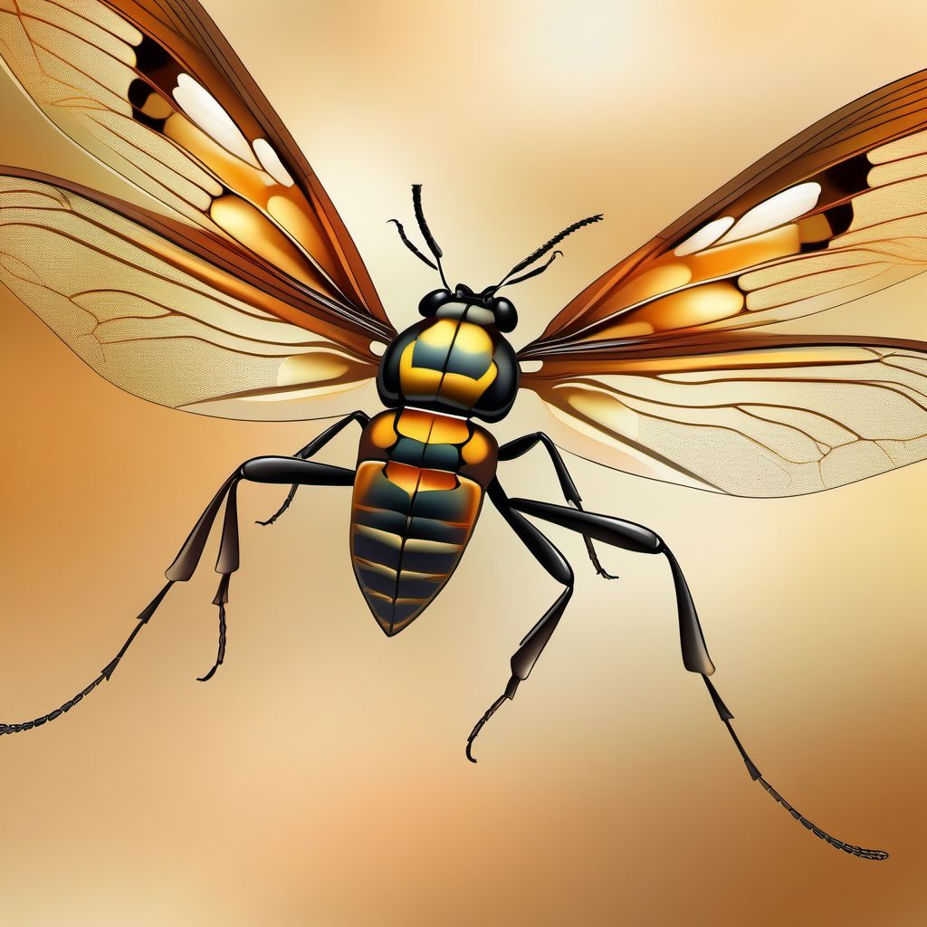 Insect bite (nonvenomous) of upper arm digital illustration