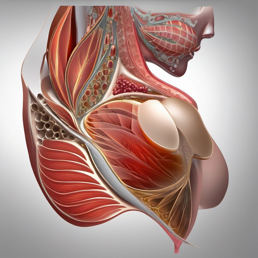 Open bite of unspecified shoulder digital illustration