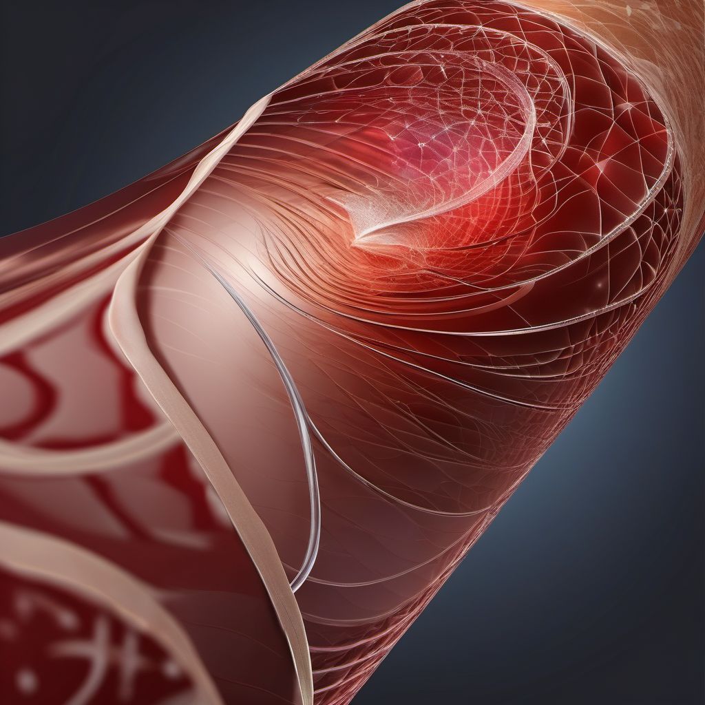 Unspecified open wound of left upper arm digital illustration