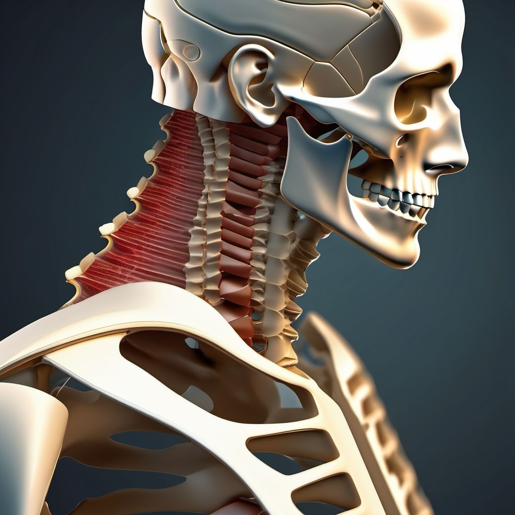 Fracture of shaft of clavicle digital illustration