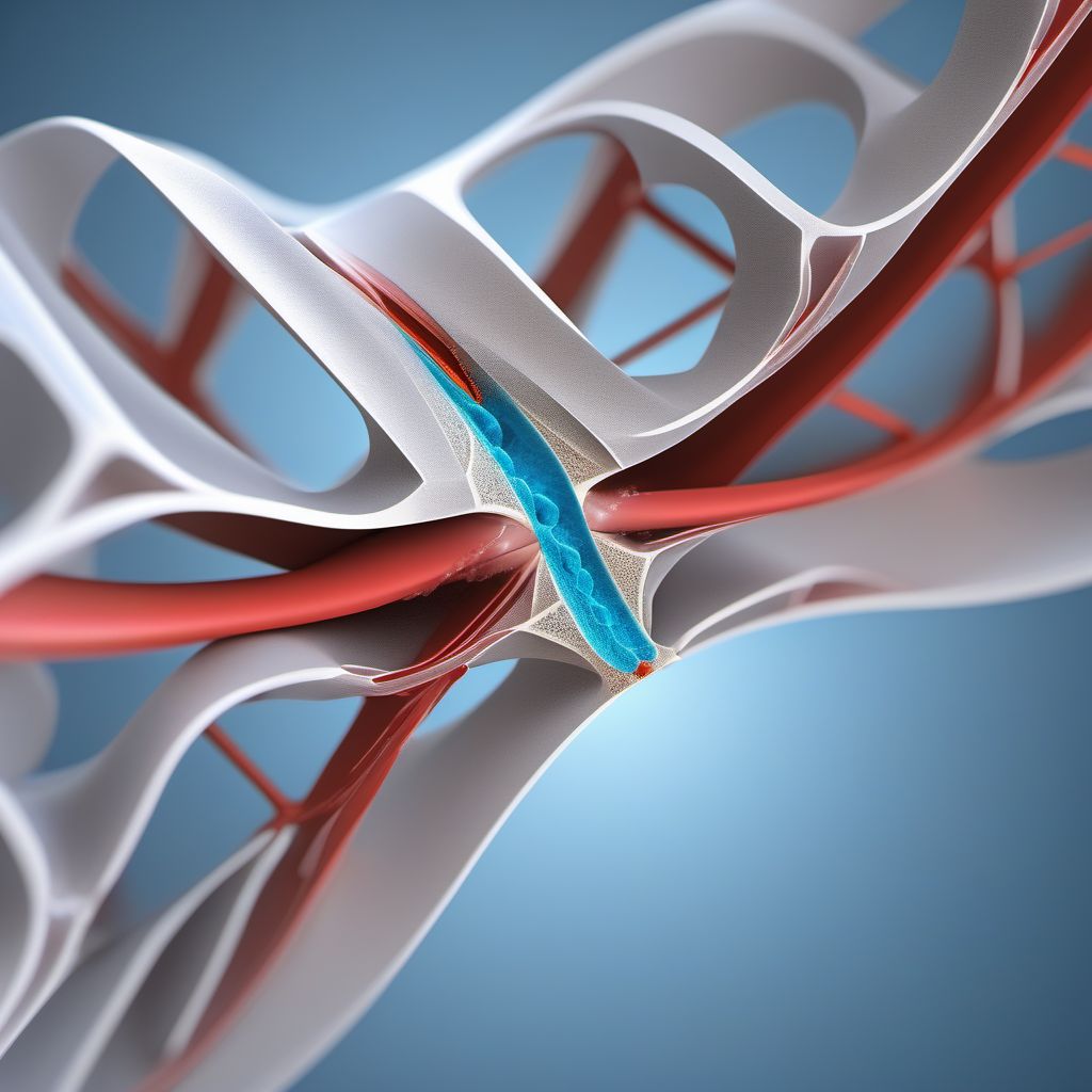 Displaced fracture of shaft of right clavicle digital illustration