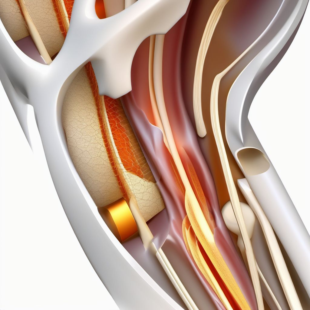 Fracture of acromial process digital illustration