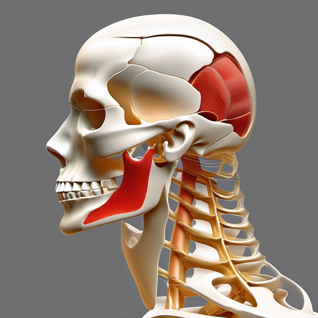 3-part fracture of surgical neck of humerus digital illustration