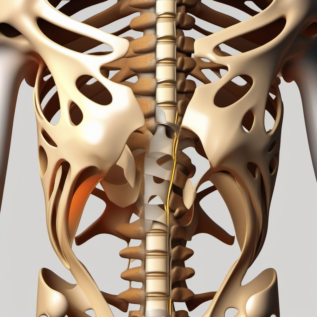 Nondisplaced fracture of lesser tuberosity of unspecified humerus digital illustration