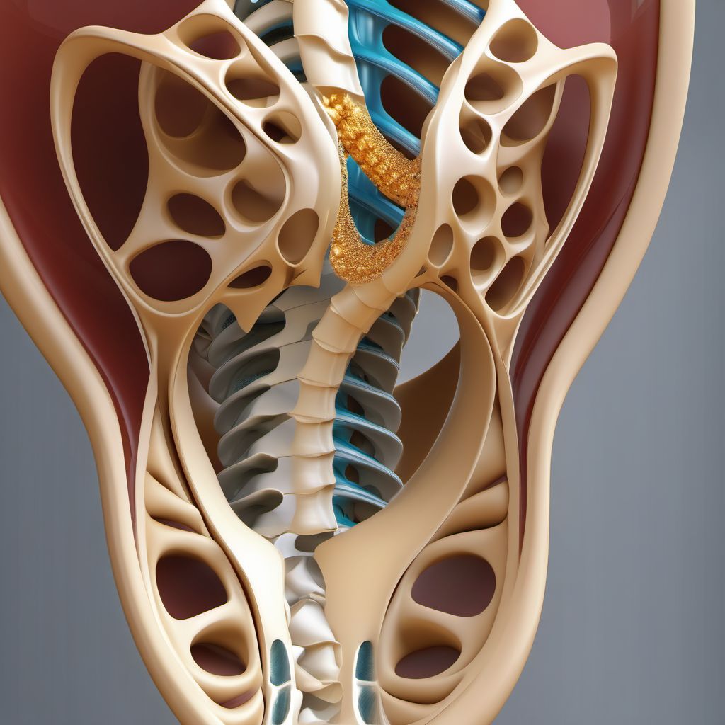 Torus fracture of upper end of unspecified humerus digital illustration