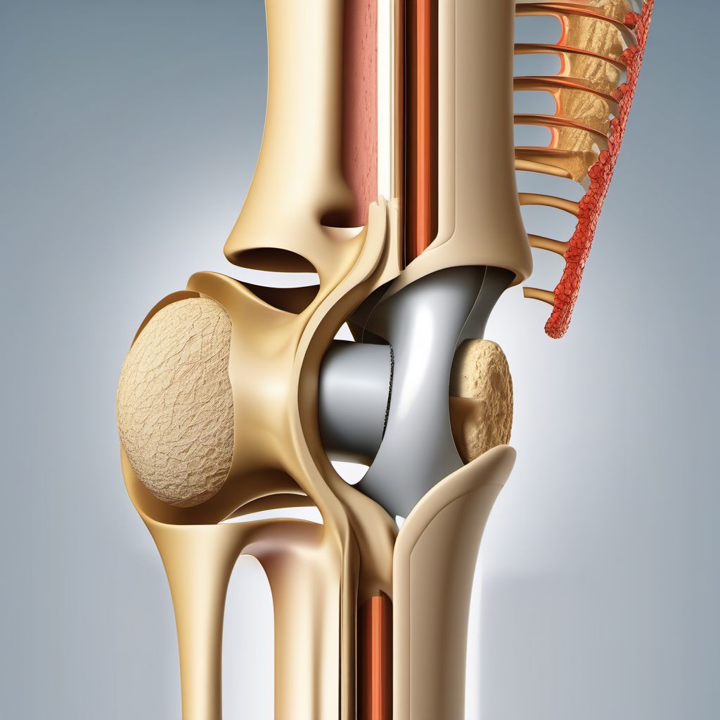 Displaced transverse fracture of shaft of humerus, unspecified arm digital illustration